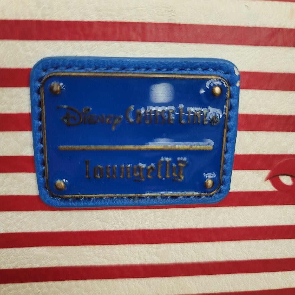 Loungefly Disney Cruise Line Donald Duck Sailor Wallet Red Blue Striped